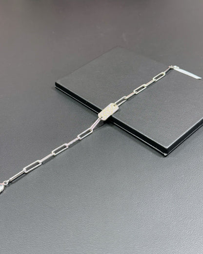 14k White Gold Diamond Bracelet