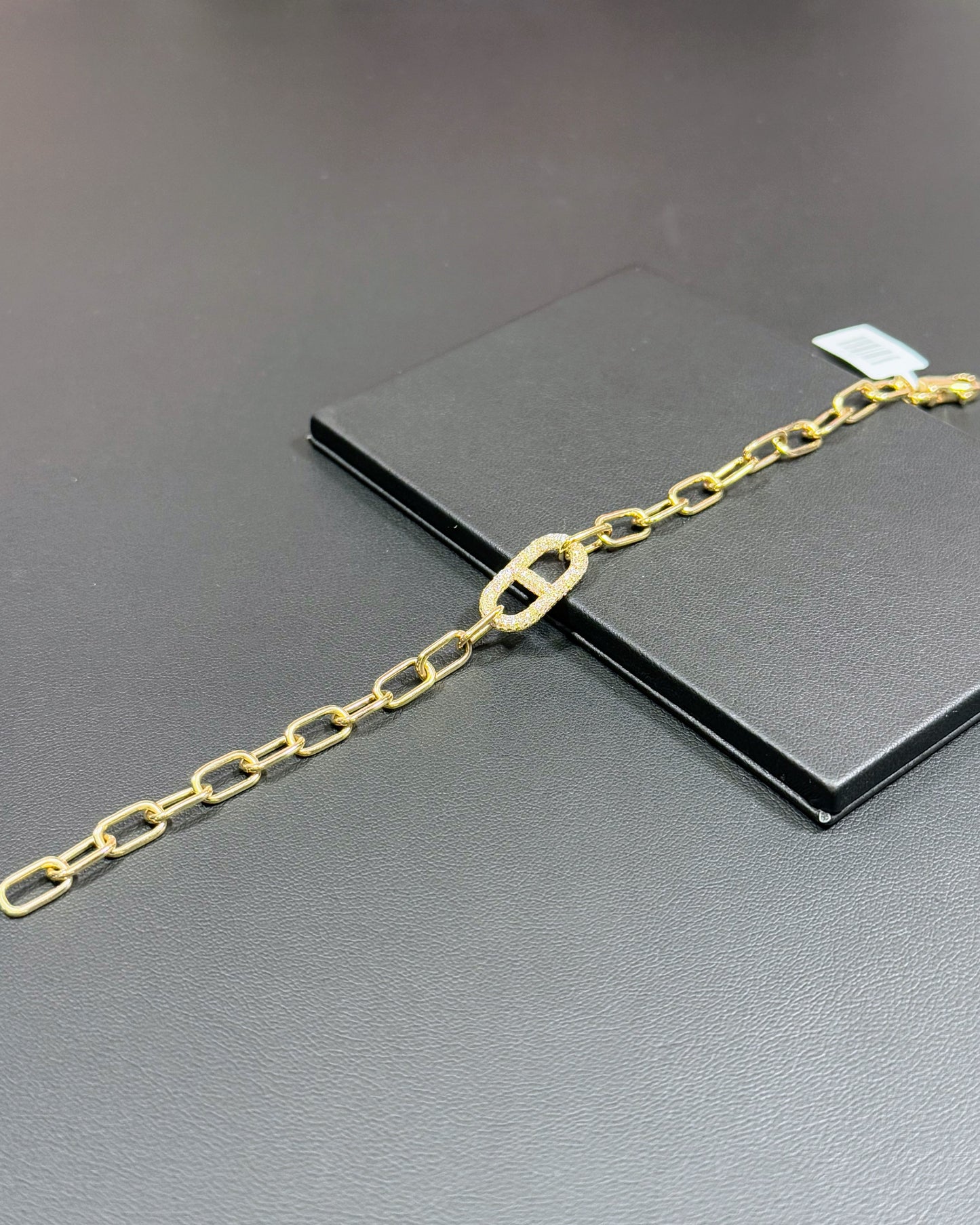 14k Yellow Gold Diamond Bracelet