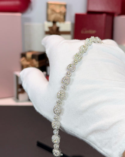 14k White Gold Diamond Bracelet