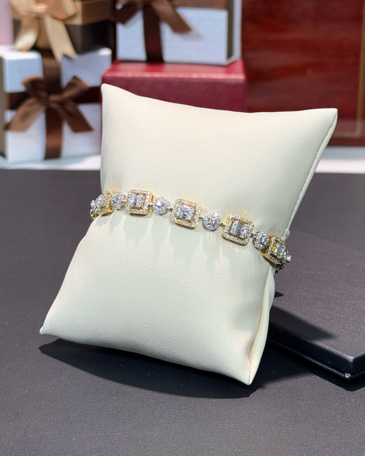 14k Yellow Gold Diamond Bracelet