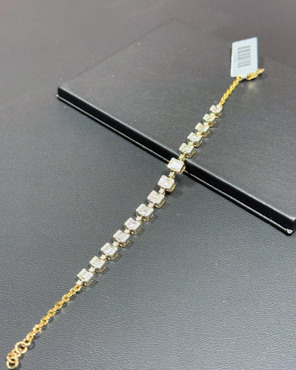 14k Yellow Gold Diamond Bracelet