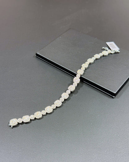 14k White Gold Diamond Bracelet