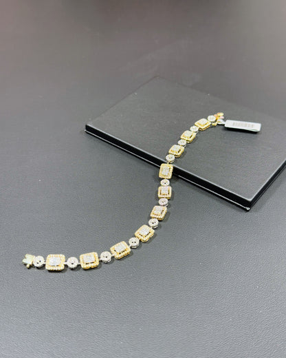 14k Yellow Gold Diamond Bracelet