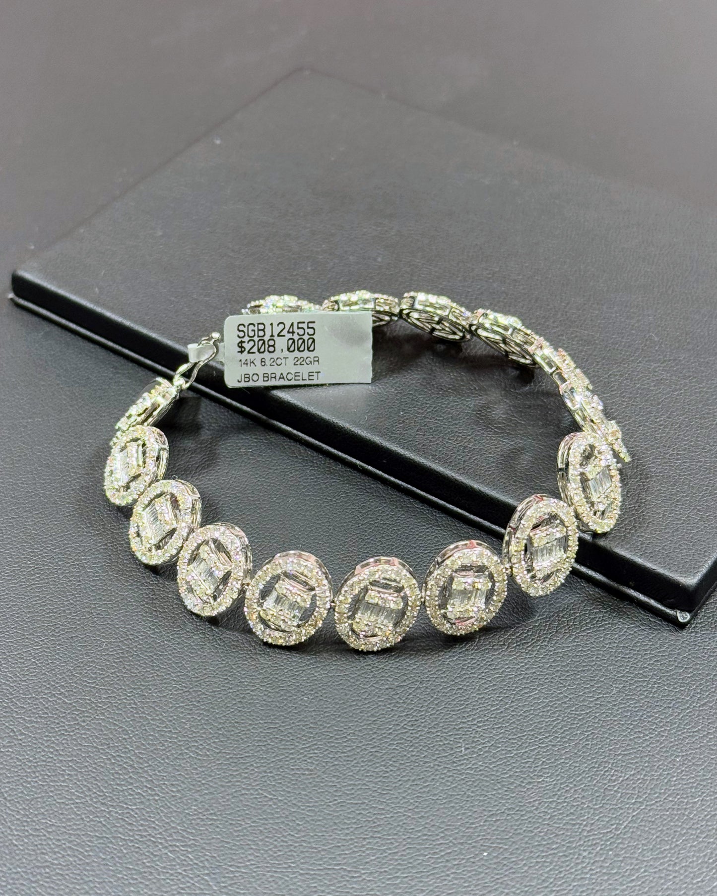 14k White Gold Diamond Bracelet