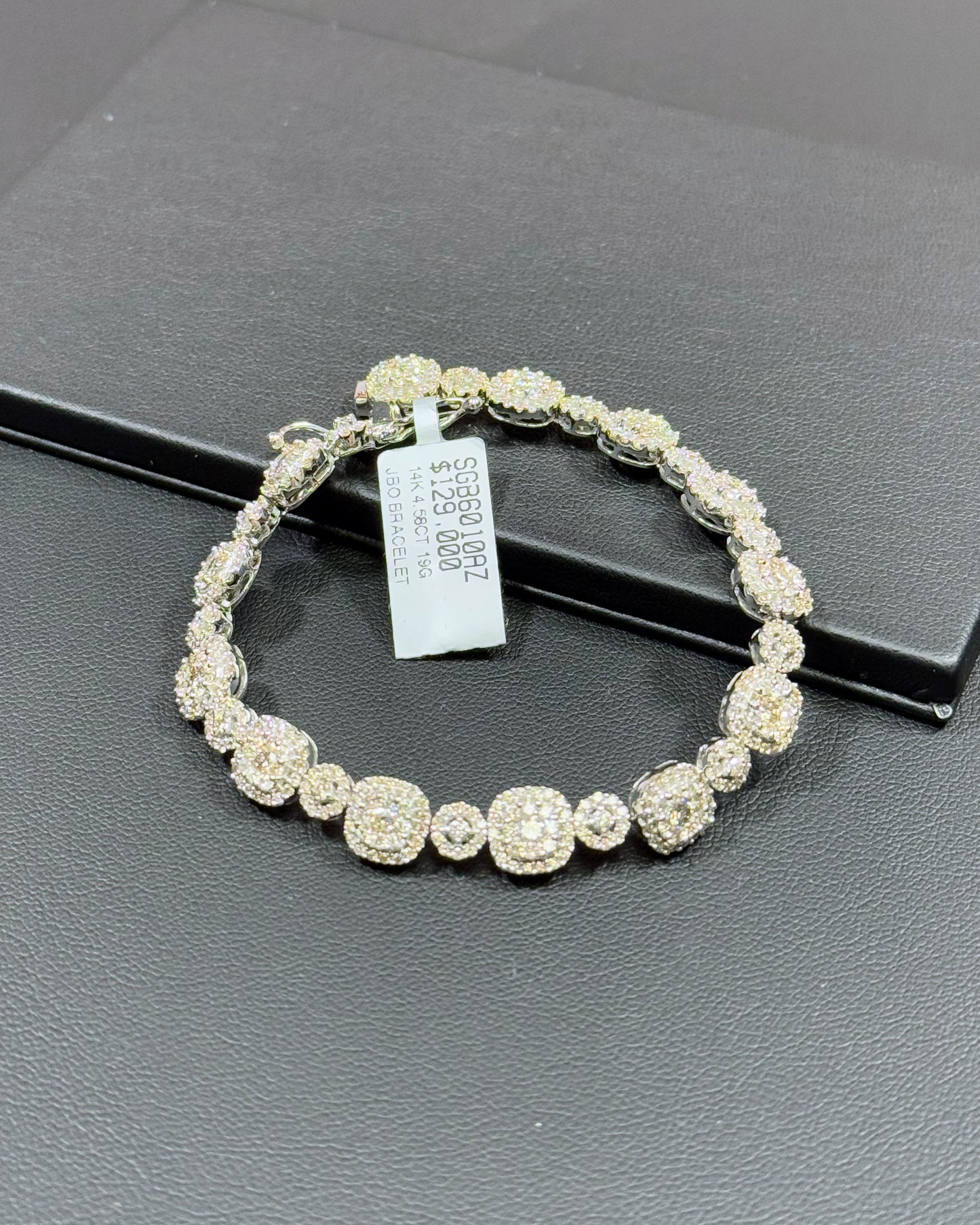 14k White Gold Diamond Bracelet