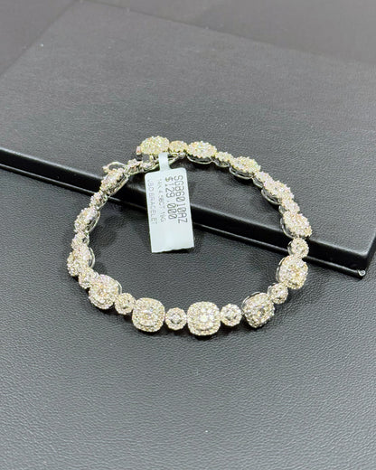 14k White Gold Diamond Bracelet