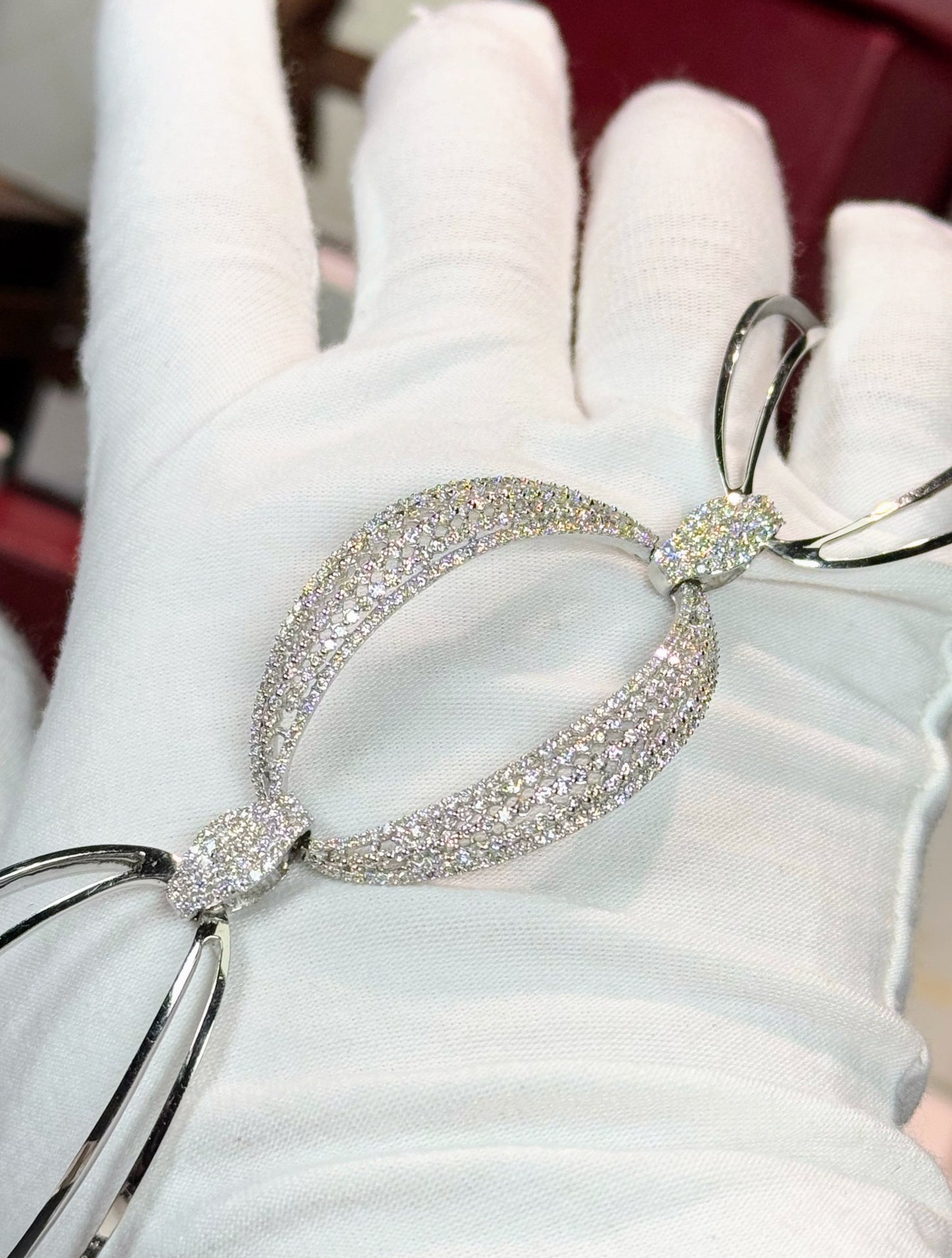 14k White Gold Diamond Bracelet