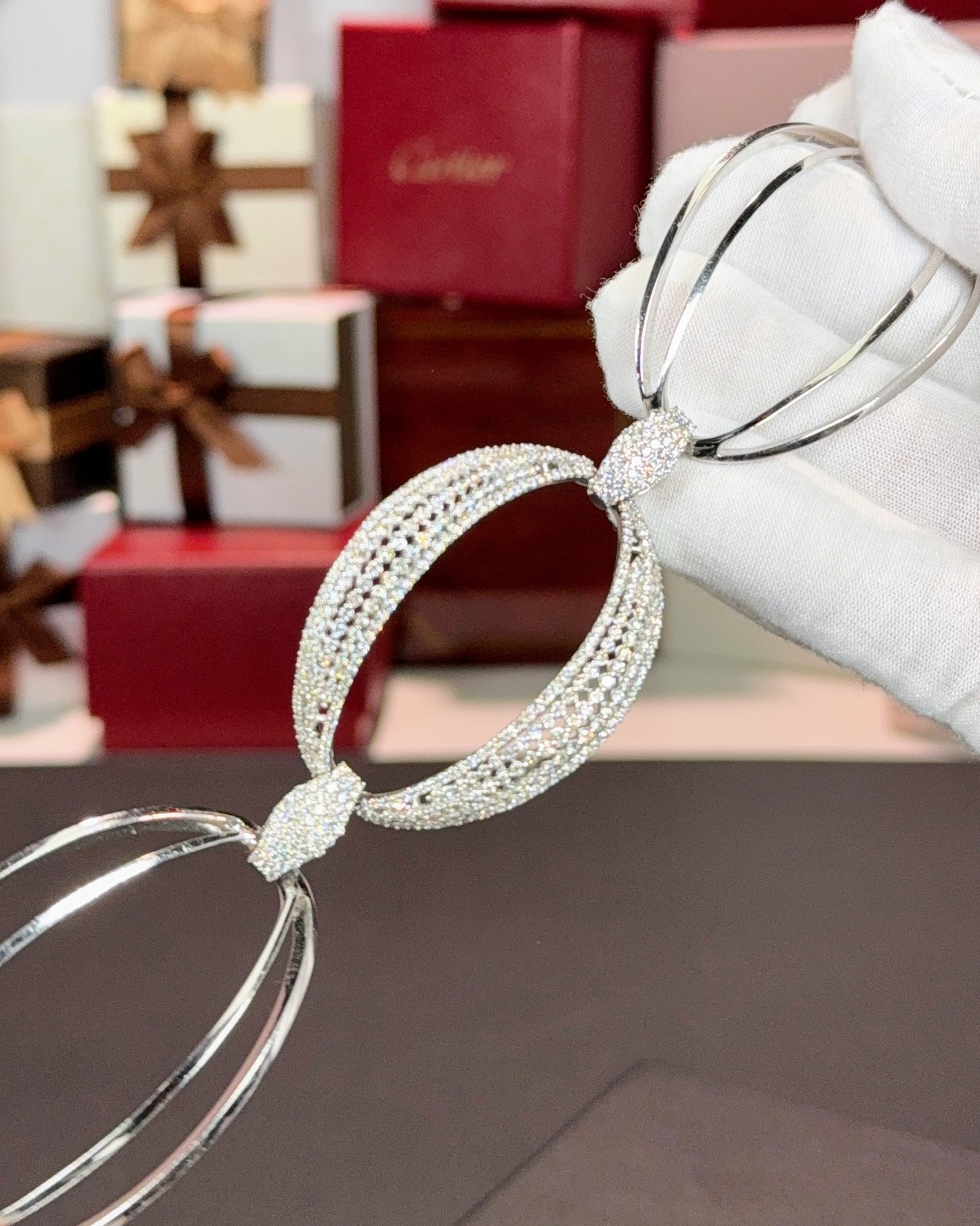 14k White Gold Diamond Bracelet