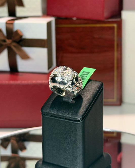 Alligator Skin Design Diamond Dome Ring