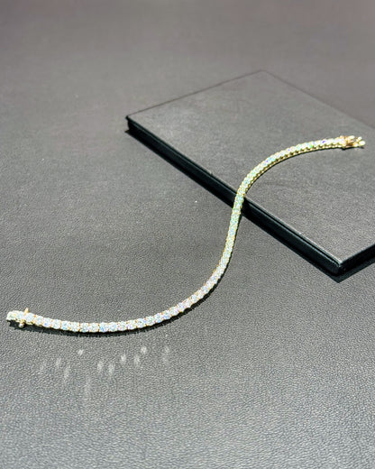 14k Rose Gold Lab Diamond Tennis Bracelet