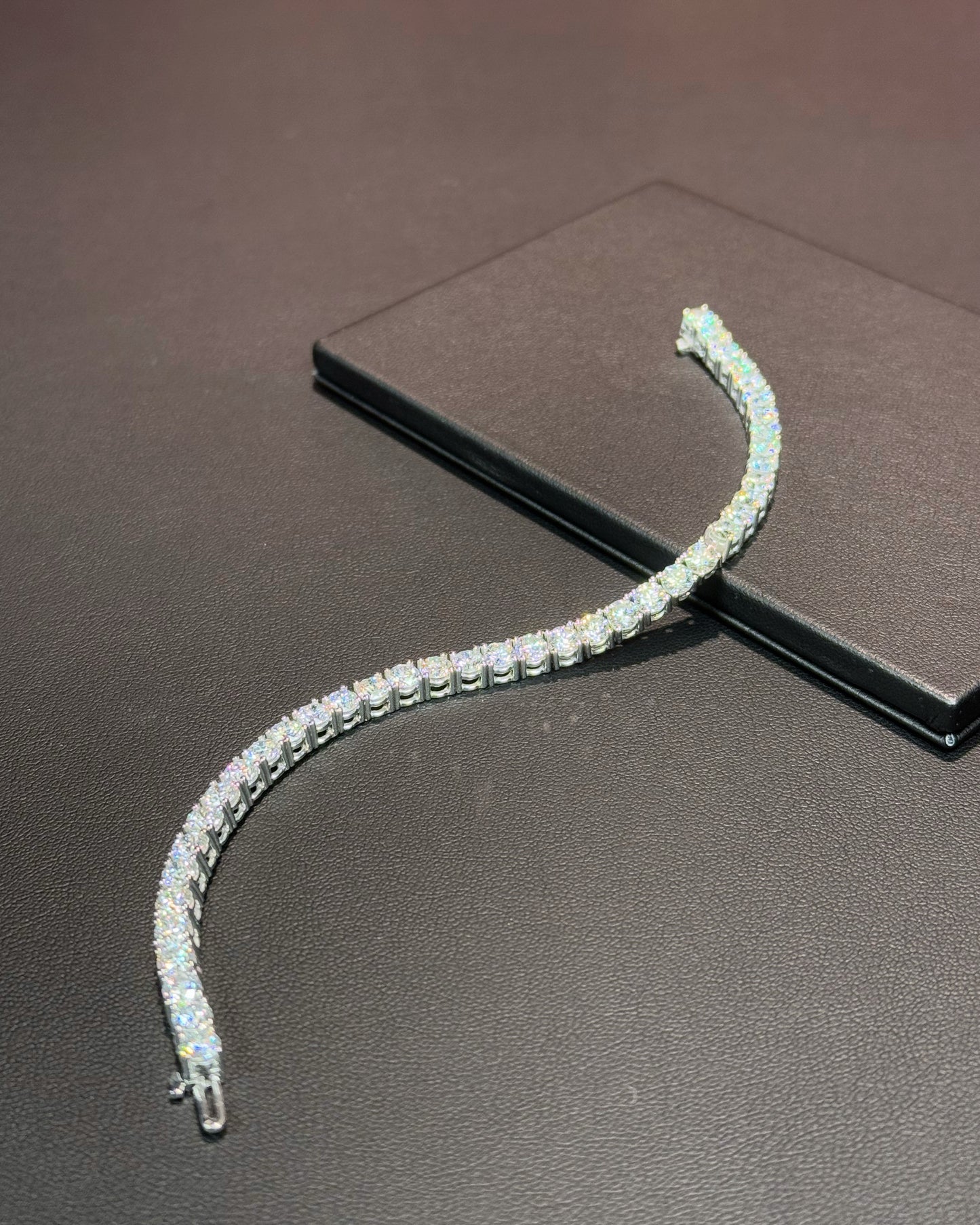 14k White Gold Lab Diamond Tennis Bracelet