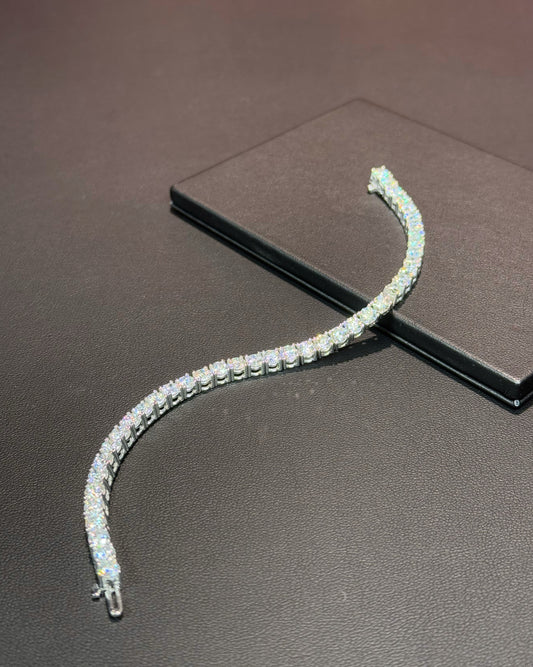 14k White Gold Lab Diamond Tennis Bracelet