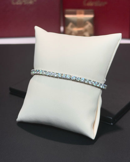 14k White Gold Lab Diamond Tennis Bracelet
