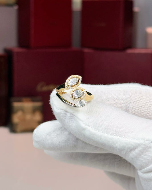 14k Yellow Gold Diamond Ring