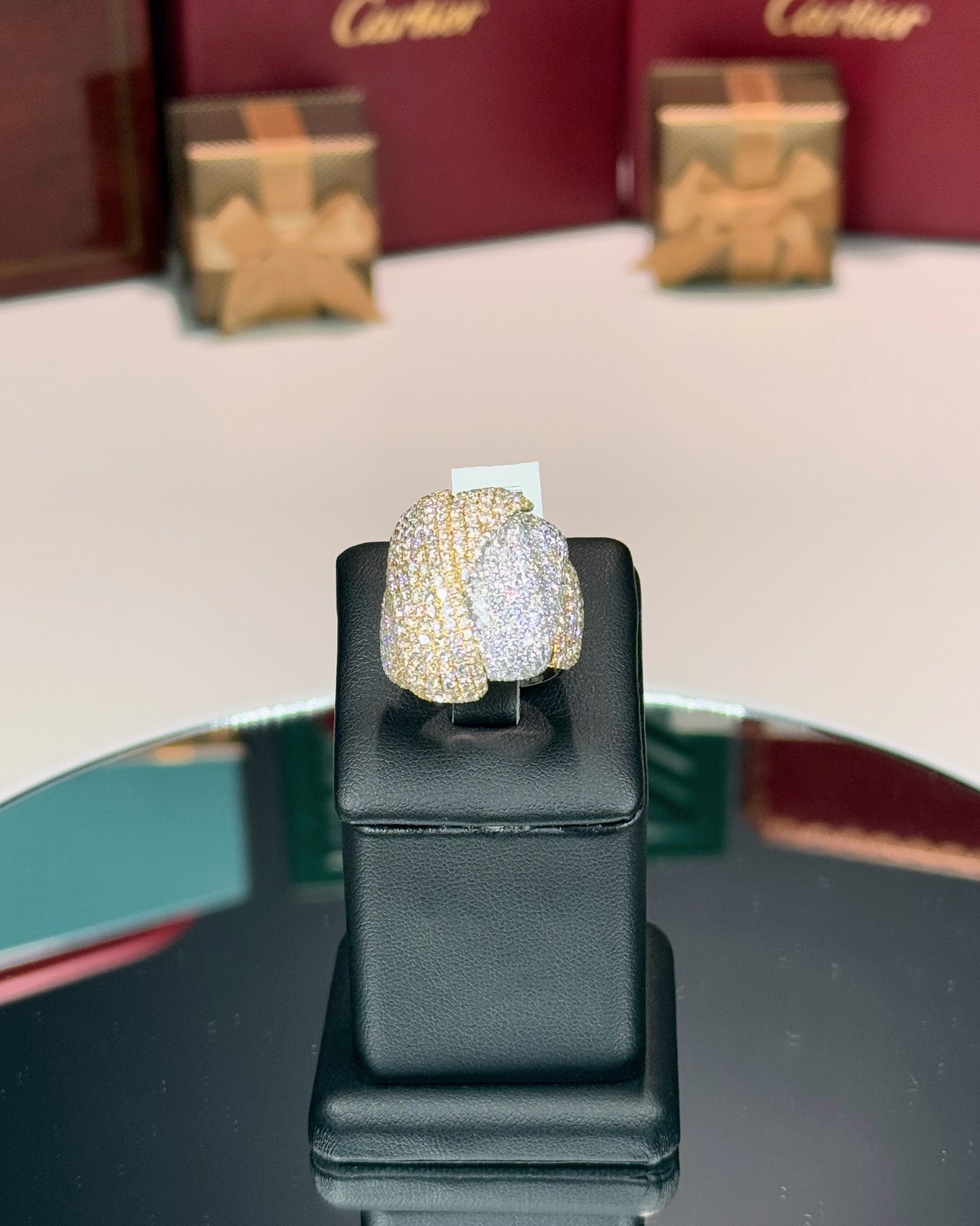 14k 2 Color Diamond Ring