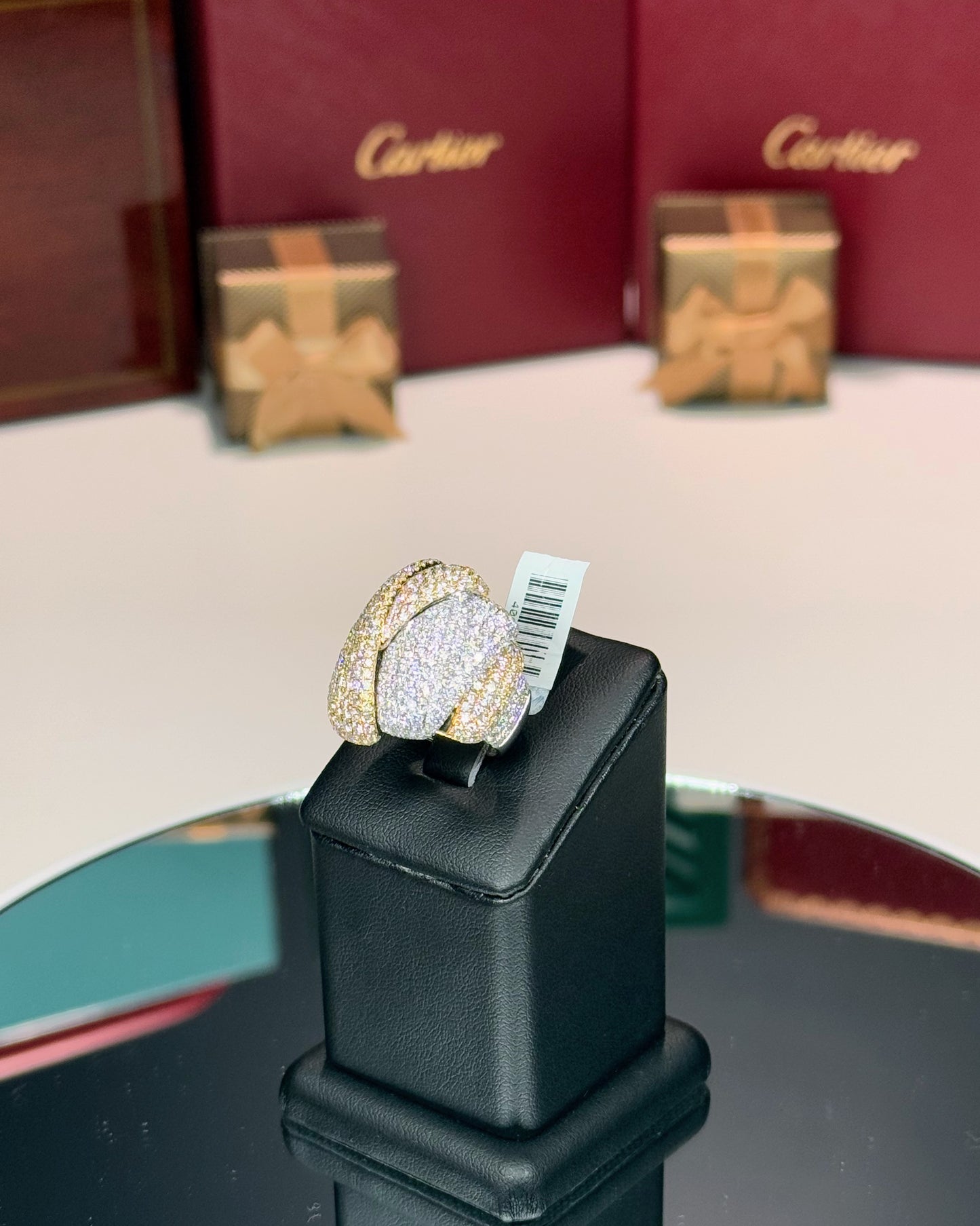 14k 2 Color Diamond Ring