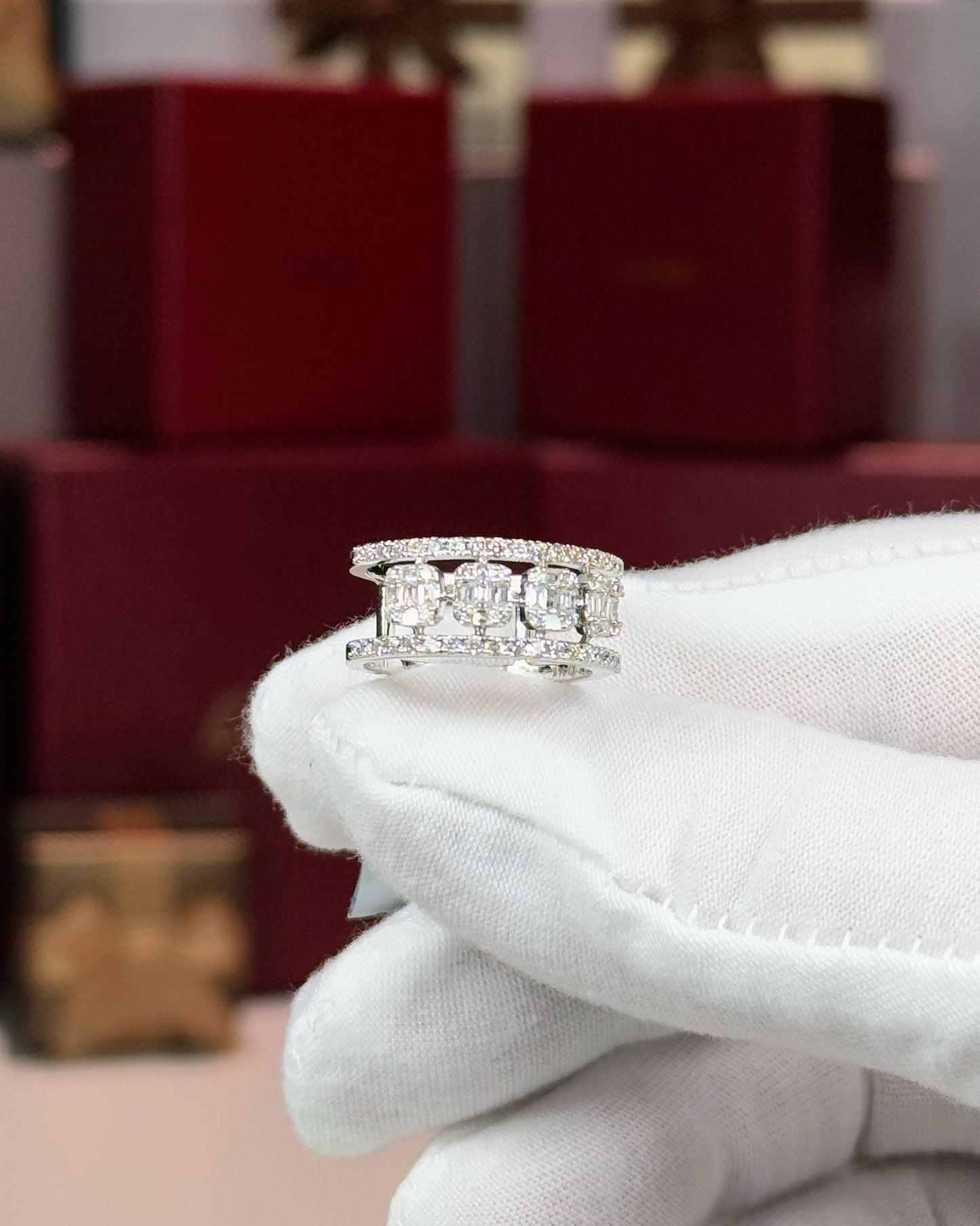 14k White Gold Diamond Ring