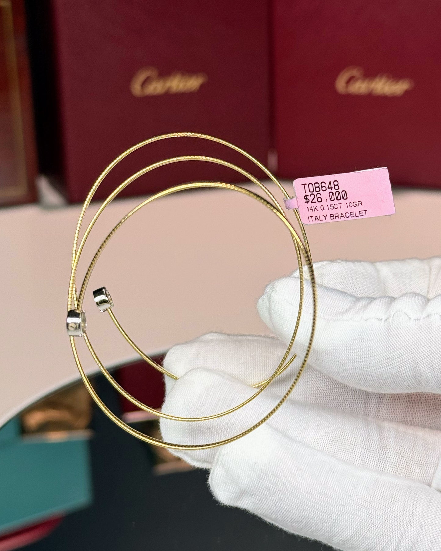 14k Yellow Gold Wrap Bracelet
