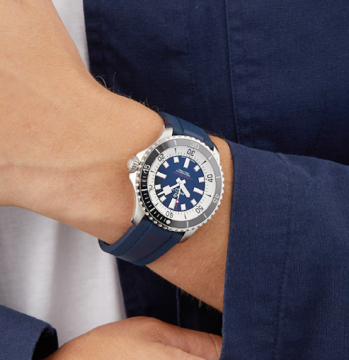 Breitling Blue and White Dial A17376211C1S1