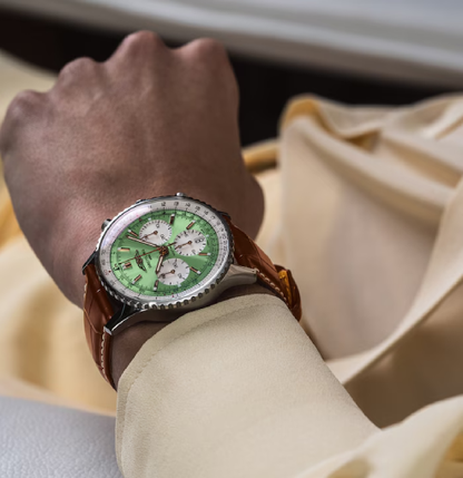 Breitling Green Dial AB0139211L1P1