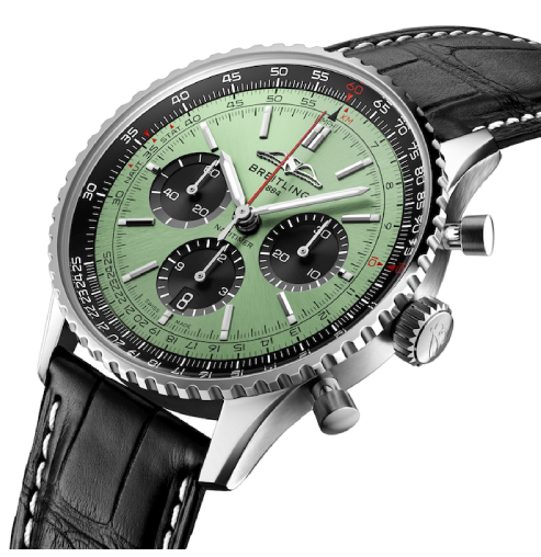 Breitling Green Dial AB0138241L1P1