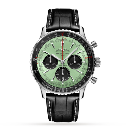 Breitling Green Dial AB0138241L1P1