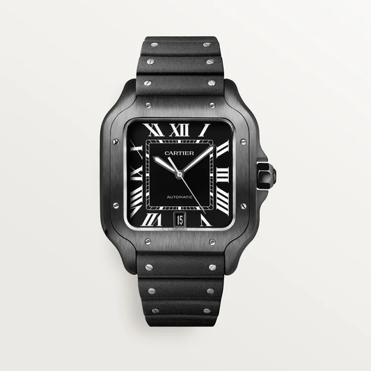 Santos De Cartier Black Dial -  WSSA0039