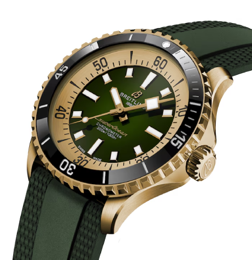 Breitling Green and Gold Dial N17375201L1S1
