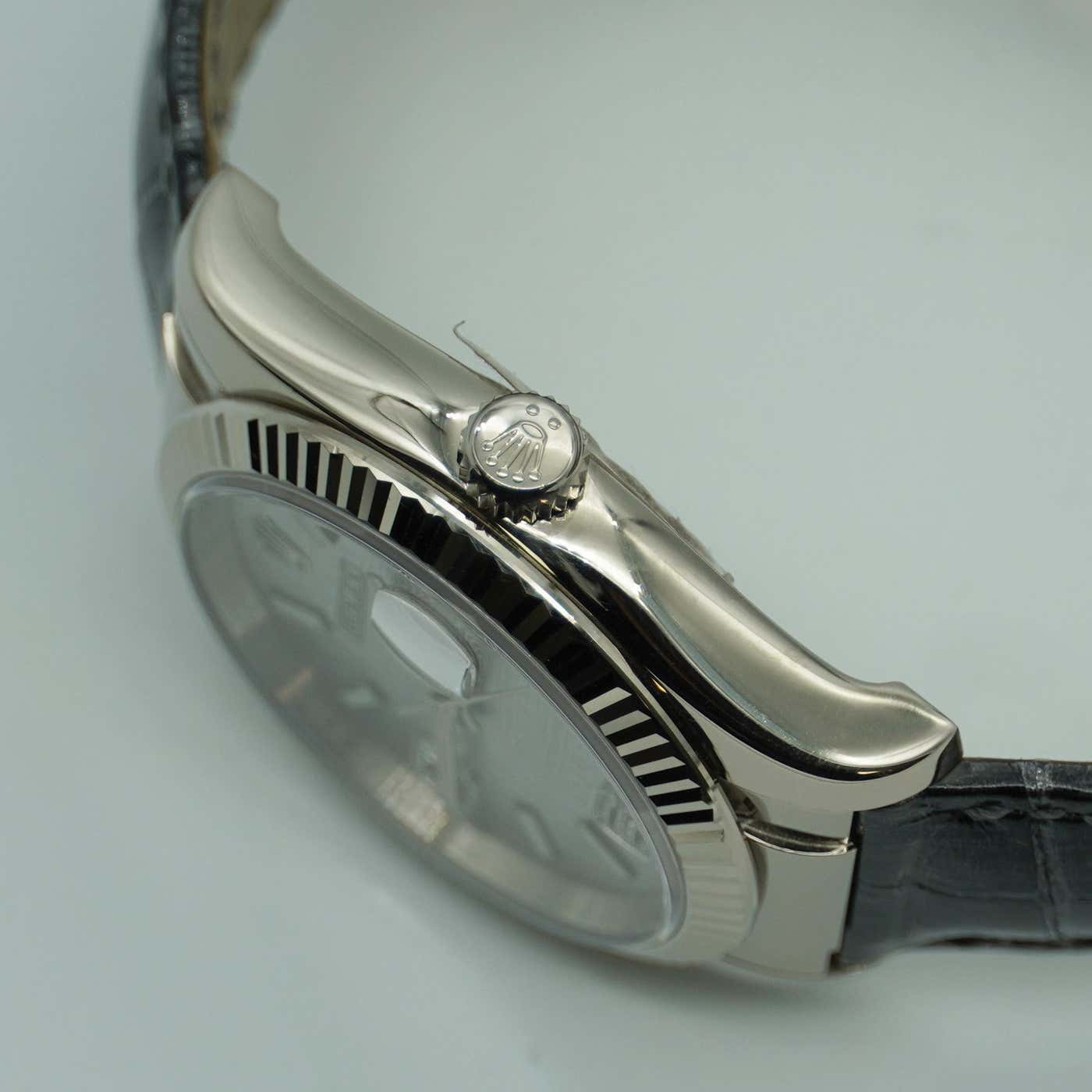 Rolex Datejust 36mm Oyster Perpetual Rhodium Wave Dial 116139