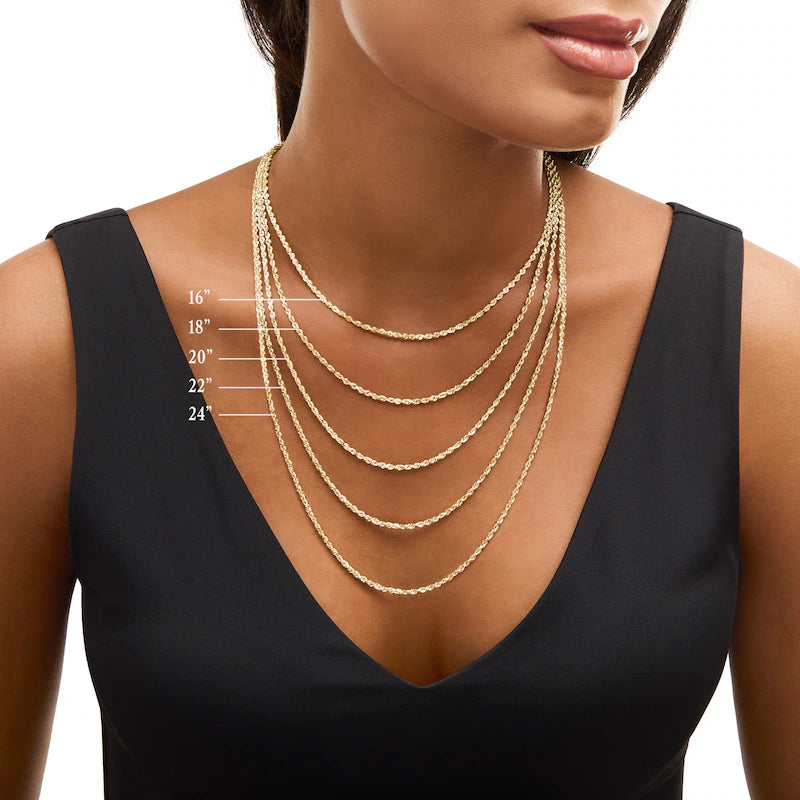 14k Yellow Gold 1.1 mm Box Chain Necklace