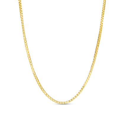 14k Gold 0.8 mm Box Chain Necklace