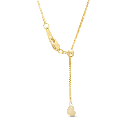 14k Gold 0.8 mm Box Chain Necklace