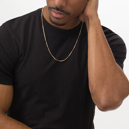 14k Gold 1.9 mm Box Chain Necklace