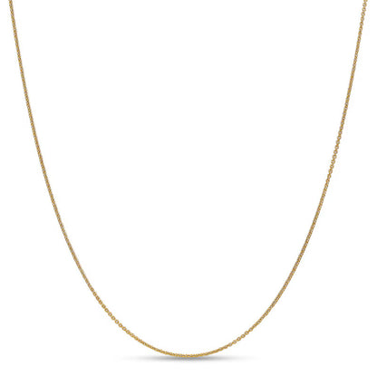 18k Gold 1.15mm Diamond-Cut Cable Chain Necklace