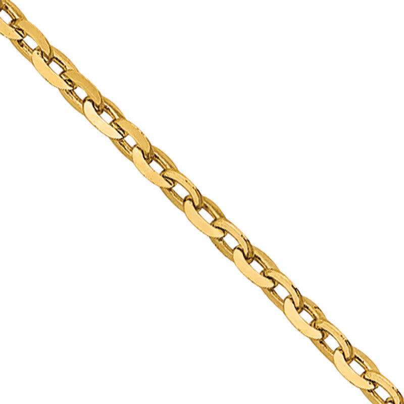18k Gold 1.15mm Diamond-Cut Cable Chain Necklace