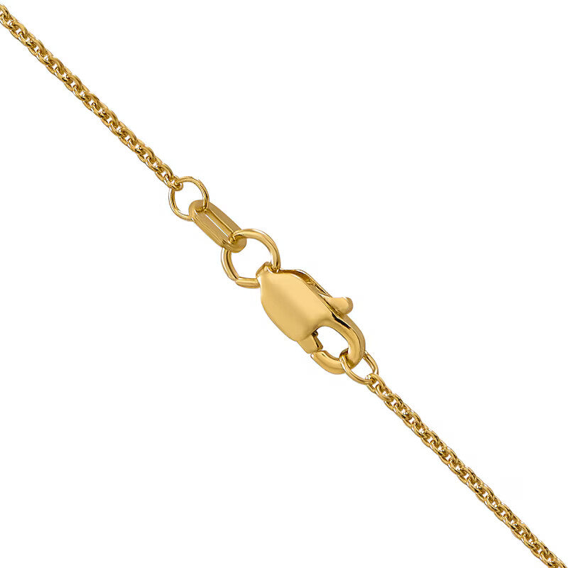 18k Gold 1.15mm Diamond-Cut Cable Chain Necklace