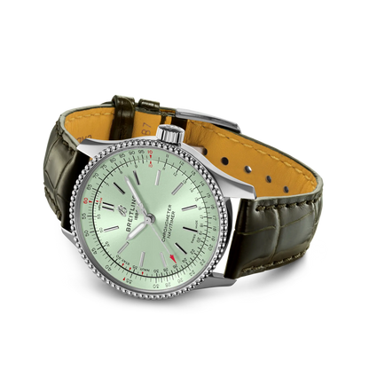 Breitling Green Dial A17395361L1P1