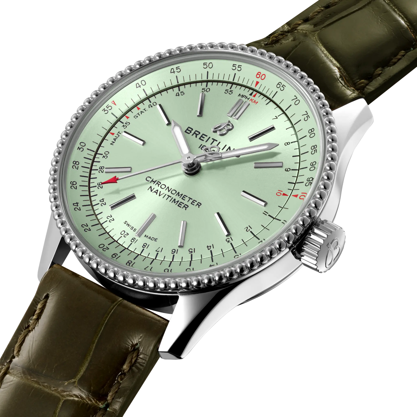 Breitling Green Dial A17395361L1P1