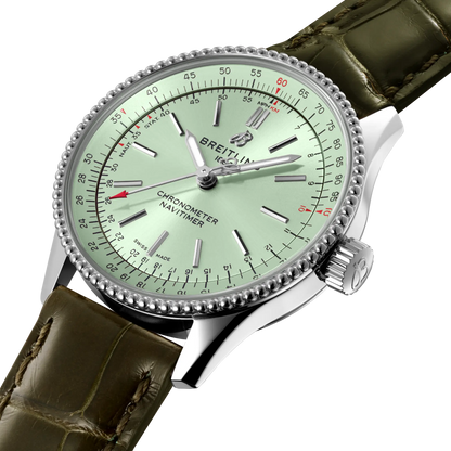 Breitling Green Dial A17395361L1P1