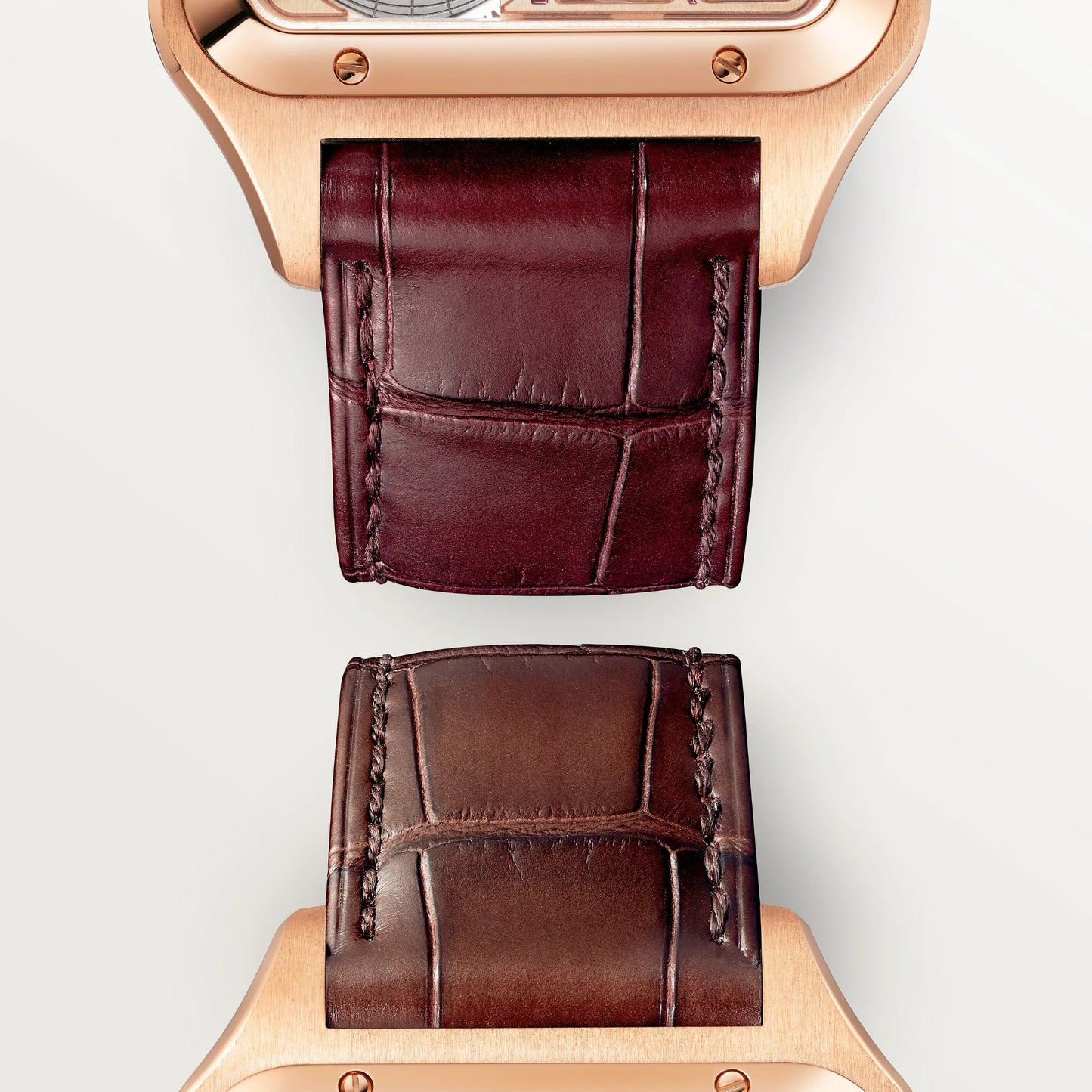 Santos-Dumont Skeleton Watch with micro-rotor - White Dial WHSA0030