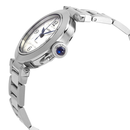 Cartier Pasha Automatic Silver Dial Ladies Watch - White Dial WSPA0013