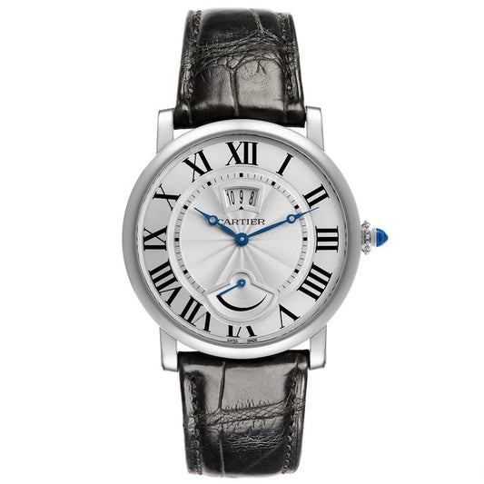 Cartier Rotonde de Cartier Calendar Power Reserve Mens Watch - White Dial W1556369