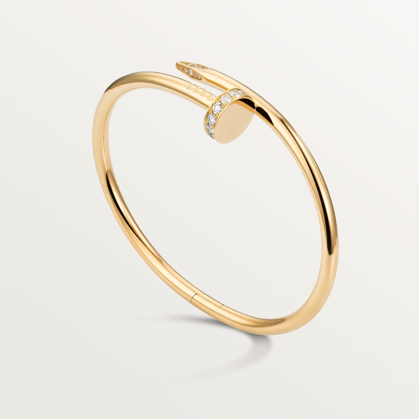 Cartier Juste un Clou Semi-paved 18k Yellow Gold Diamond Bracelet