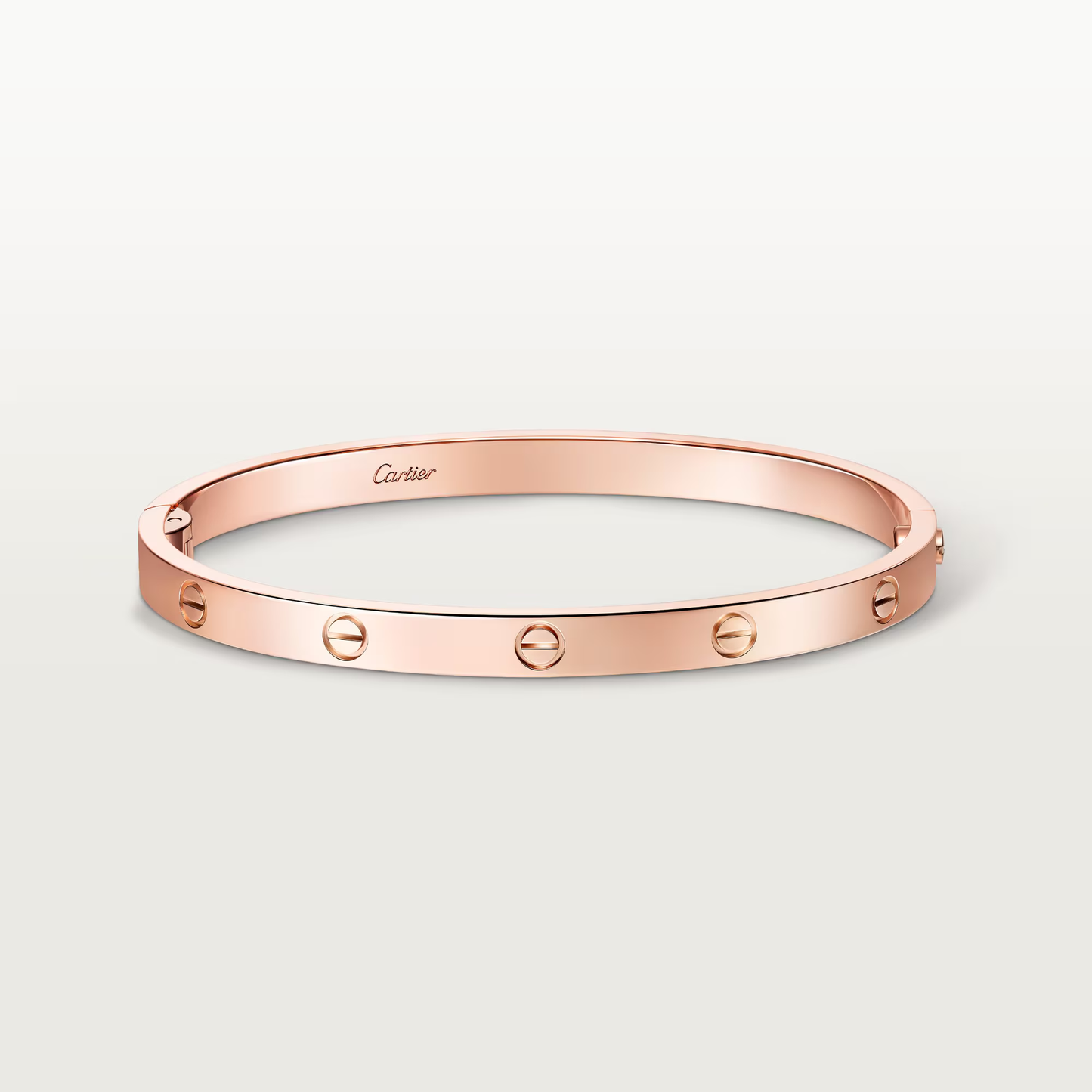 LOVE Bracelet, Medium Model, 4 Diamonds Rose Gold Size 19