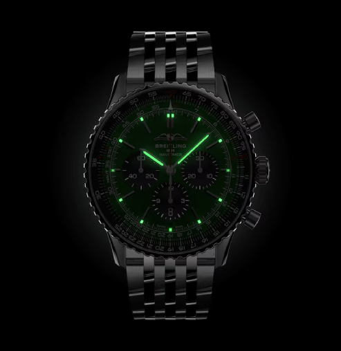 Breitling Green Dial AB0137241L1A1