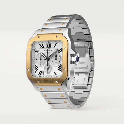 Santos De Cartier Chronograph White Dial - W2SA0008