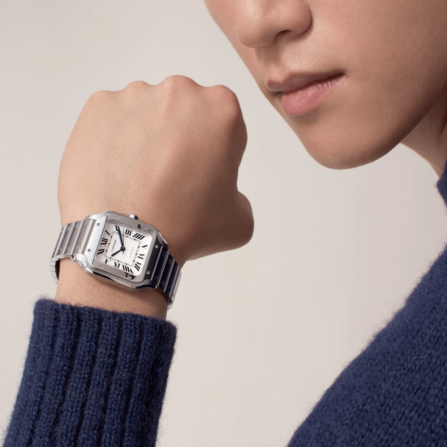 Santos De Cartier White Dial - WSSA0029