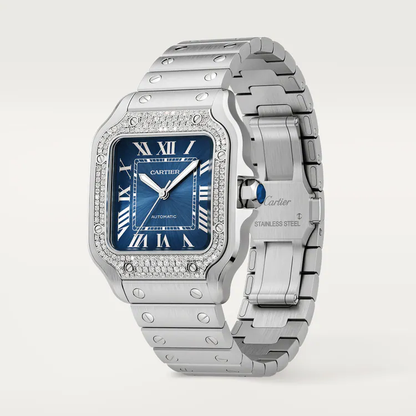 Santos De Cartier Blue Dial - W4SA0006