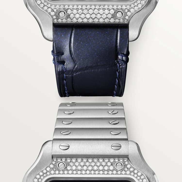 Santos De Cartier Blue Dial - W4SA0006