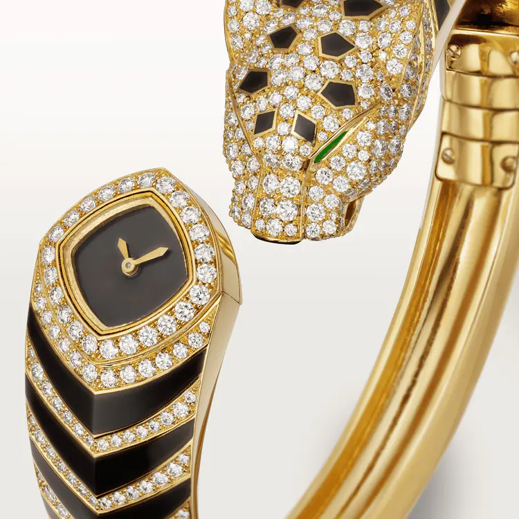 Panthère de Cartier bangle Black Dial - HPI01219